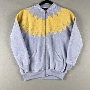 Vintage Stirling Cooper Jacket Womens Medium‎ Full Zip Embroidery Whimsy Fairy